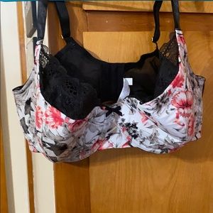 Cacique 44DDD Lightly Lined French Balconette Bra
